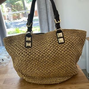 Michael Michael Kors Straw Tote Bag